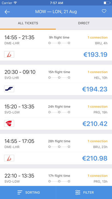 Screenshot #2 pour City.Travel — Cheap Flights