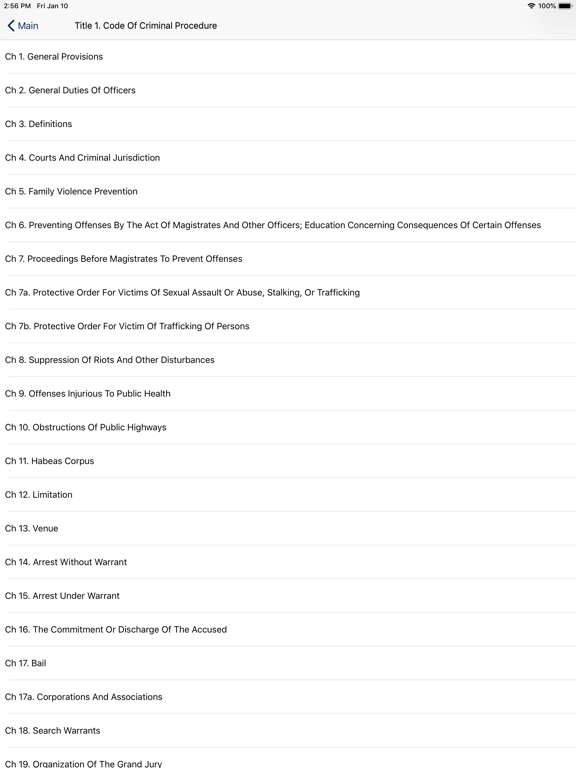 TX Code of Criminal Proc 2026 iPad screenshot 5 - Reference app