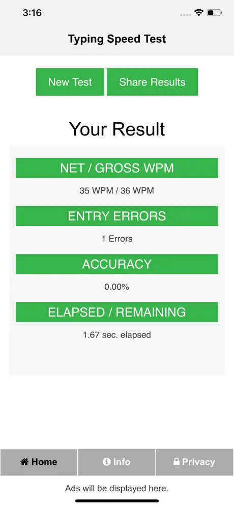 Typing Speed Check