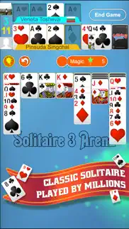 solitaire 3 arena iphone screenshot 1
