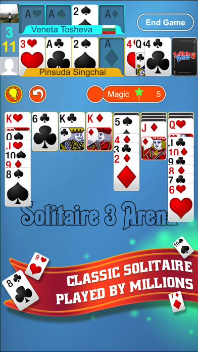 Screenshot #1 pour Solitaire 3 Arena