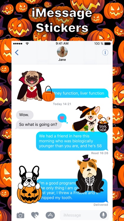 Cute Halloween Dog Sticker App