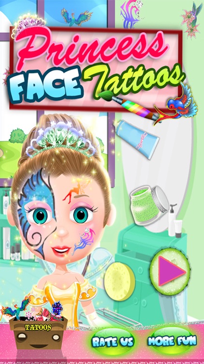 Princess Face Paint & Tattoos