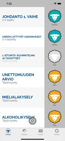 Game screenshot Unettomuuden nettiterapia apk