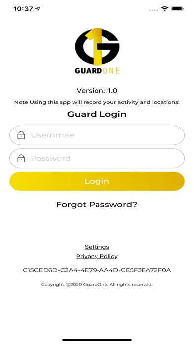 GuardOne Guard Screenshot
