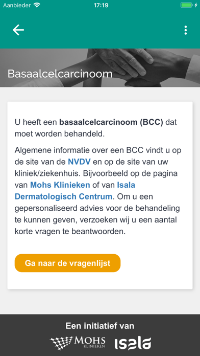 Screenshot #1 pour Mijn Huidkanker