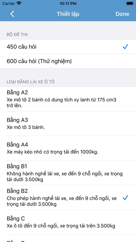 Ôn thi GPLX - 600 câu 2025