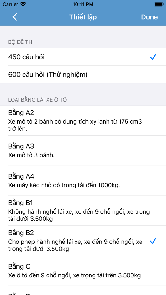 #2. Ôn thi GPLX - 600 câu 2025 (iOS) 由: Thanh Ho Hai