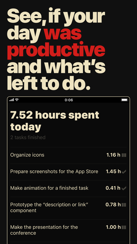 #4. Hourly – Work Hours Tracker (iOS) 由: Evgeniy Rtishchev