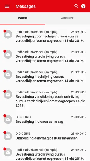 OSIRIS Radboud University screenshot 1
