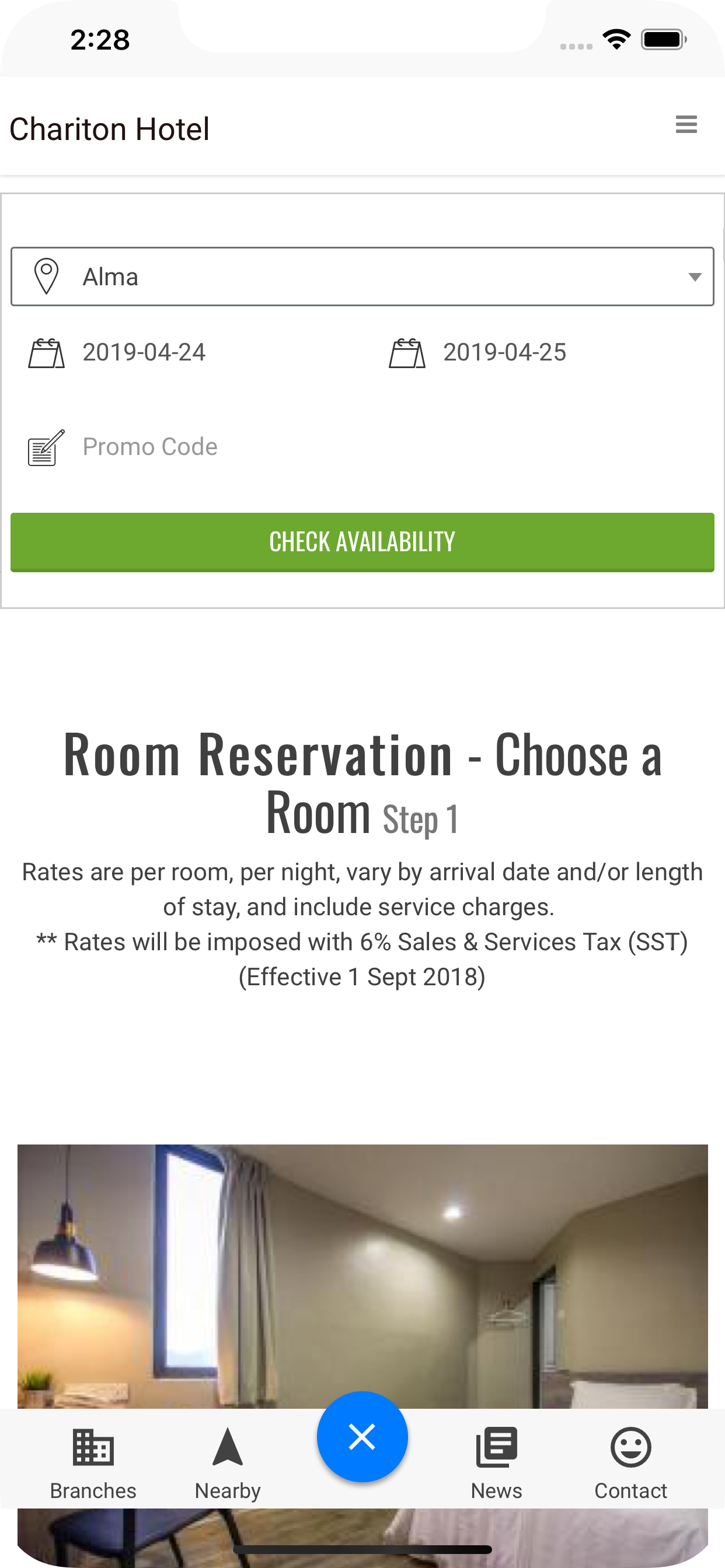 Chariton Hotel Group - Booking