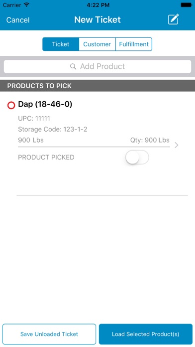 Agvance Warehouse Screenshot