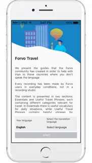 forvo travel iphone screenshot 1