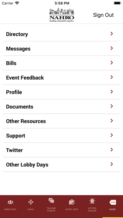 NAHRO Advocacy Screenshot