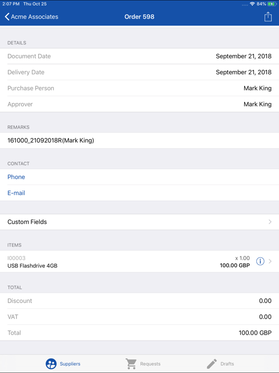 Screenshot #5 pour Purchase for SAP Business One
