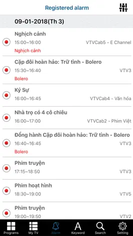 Game screenshot TV Vietnam - broadcast time apk