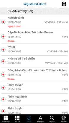 TV Vietnam - broadcast time screenshot 2