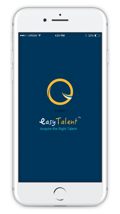 EasyTalent Mobile application Screenshot