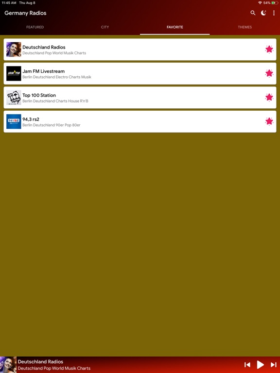 Germany Radios Online iPad screenshot