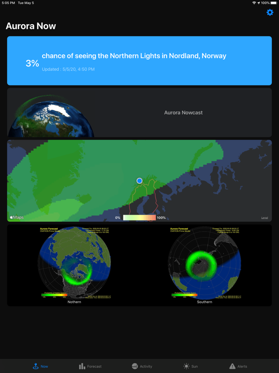 Screenshot #4 pour Aurora Forecast.