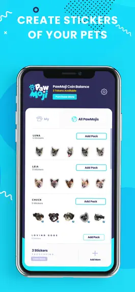Game screenshot Pet Stickers & Emojis: PawMoji apk