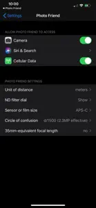 Photo Friend exposure and DoF screenshot #5 for iPhone