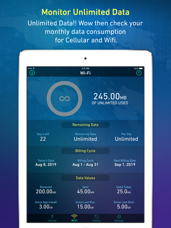 Screenshot #6 pour Data Usage Plus