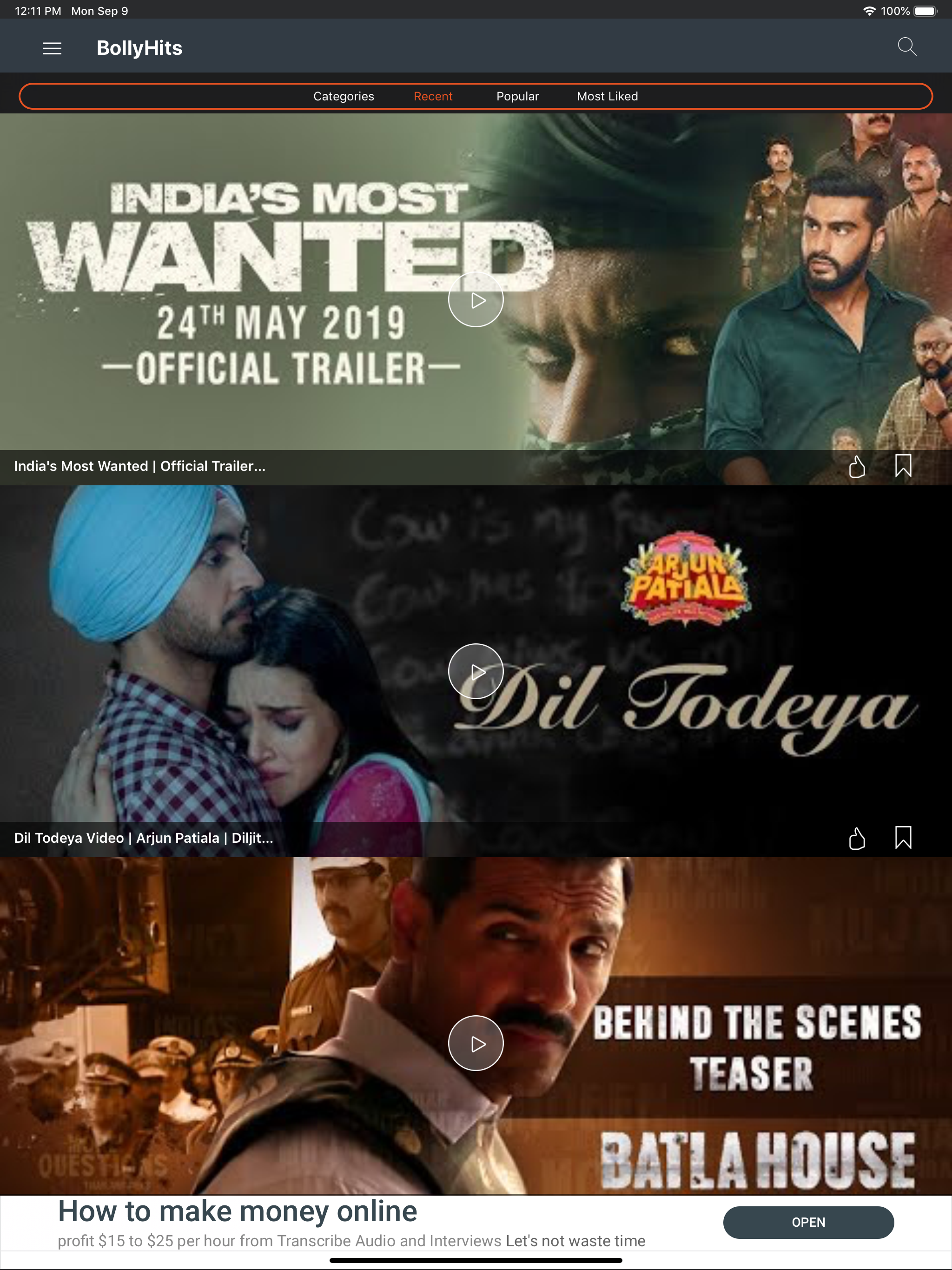 BollyHits: Hindi Videos 2022