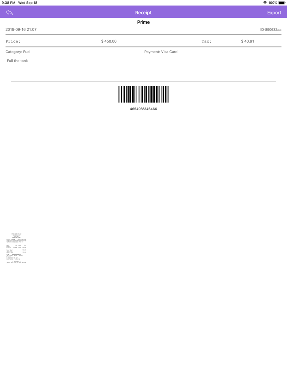 Screenshot #6 pour Receipt Wallet