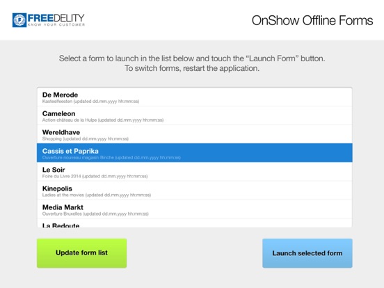 Screenshot #4 pour Freedelity Offline Forms