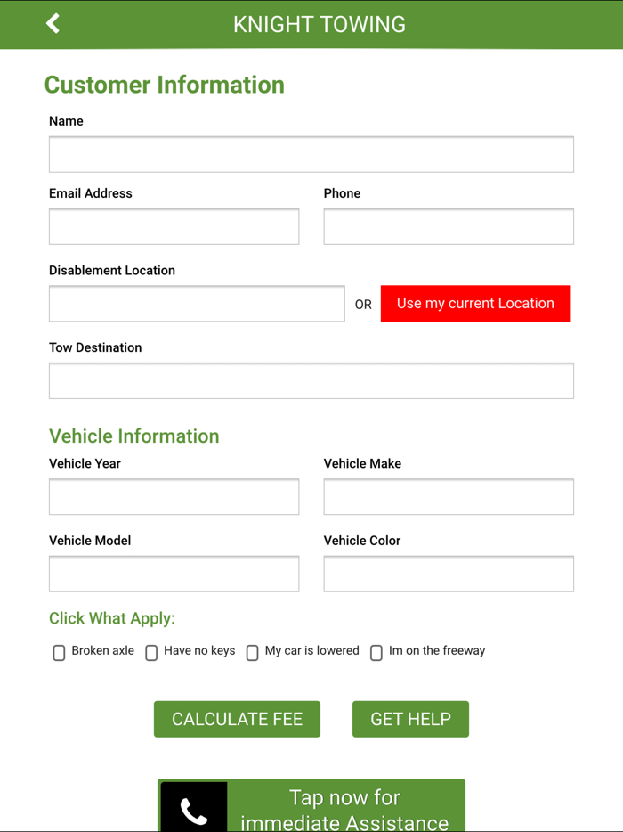 Knight Towing- Towing services