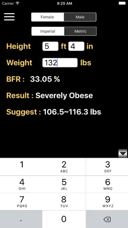 Game screenshot Body Fat Rate Calculator mod apk