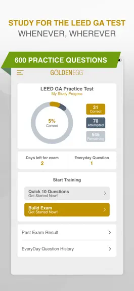 Game screenshot LEED GA Practice Test Prep mod apk