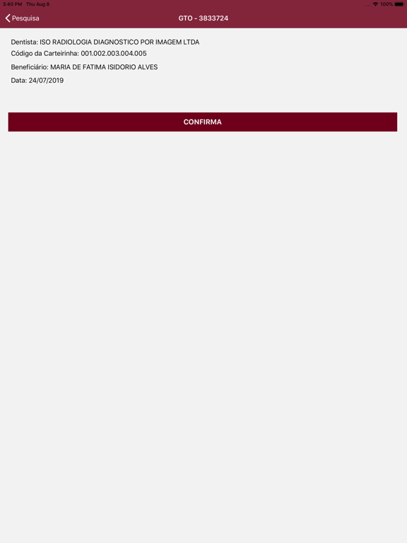 Audit DATASYS Padrão iPad screenshot