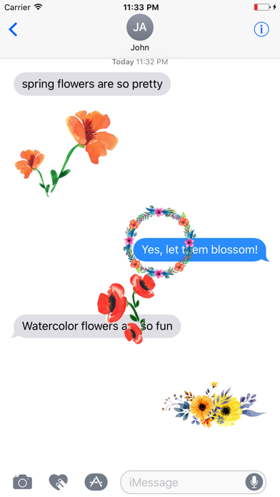 How to cancel & delete Watercolor Spring Flowers Stickers from iphone & ipad 4