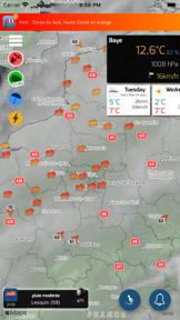 Infoclimat - live weather screenshot