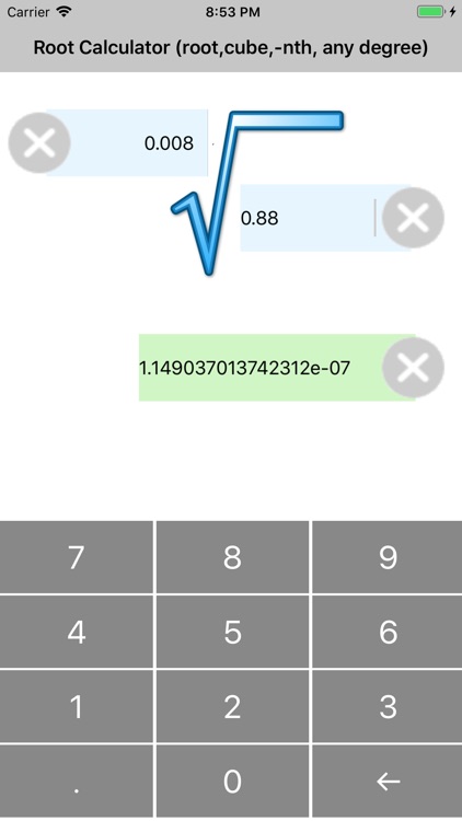Root of any degree Calculator screenshot-3