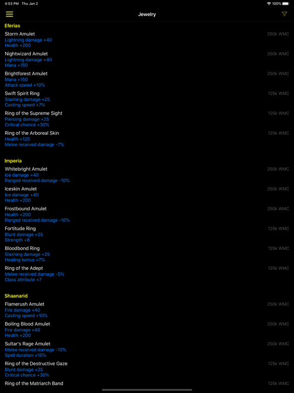 War Status for Regnum iPad screenshot 4 - Utilities app