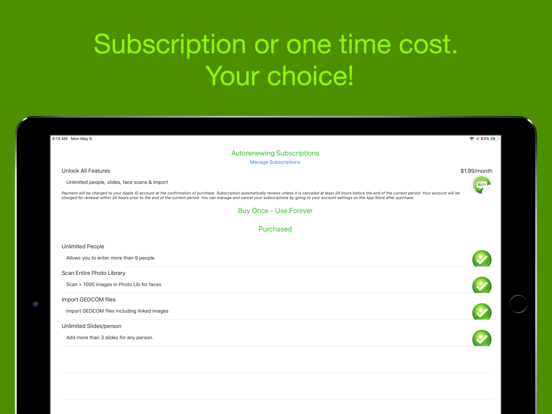 Relations, a Family Photo Cube iPad screenshot 8 - Photo & Video app