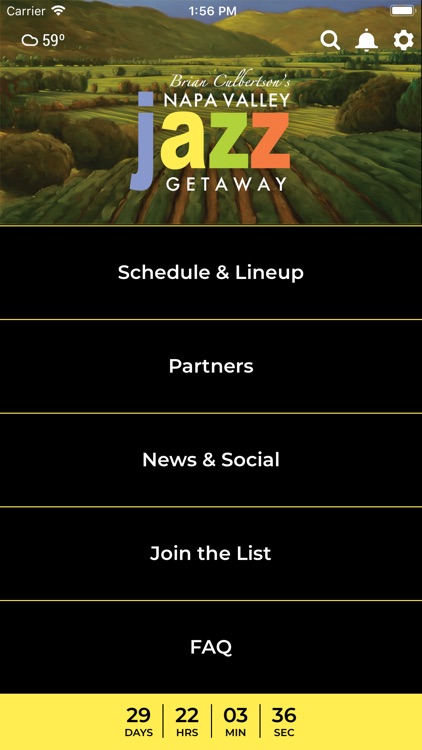 Napa Valley Jazz Getaway App