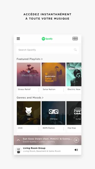 Capture d'écran de Bose SoundTouch sur iPhone 1
