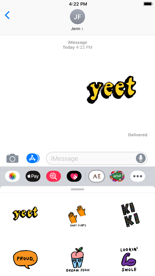 #2. AE Stickers (iOS) 由: American Eagle Outfitters