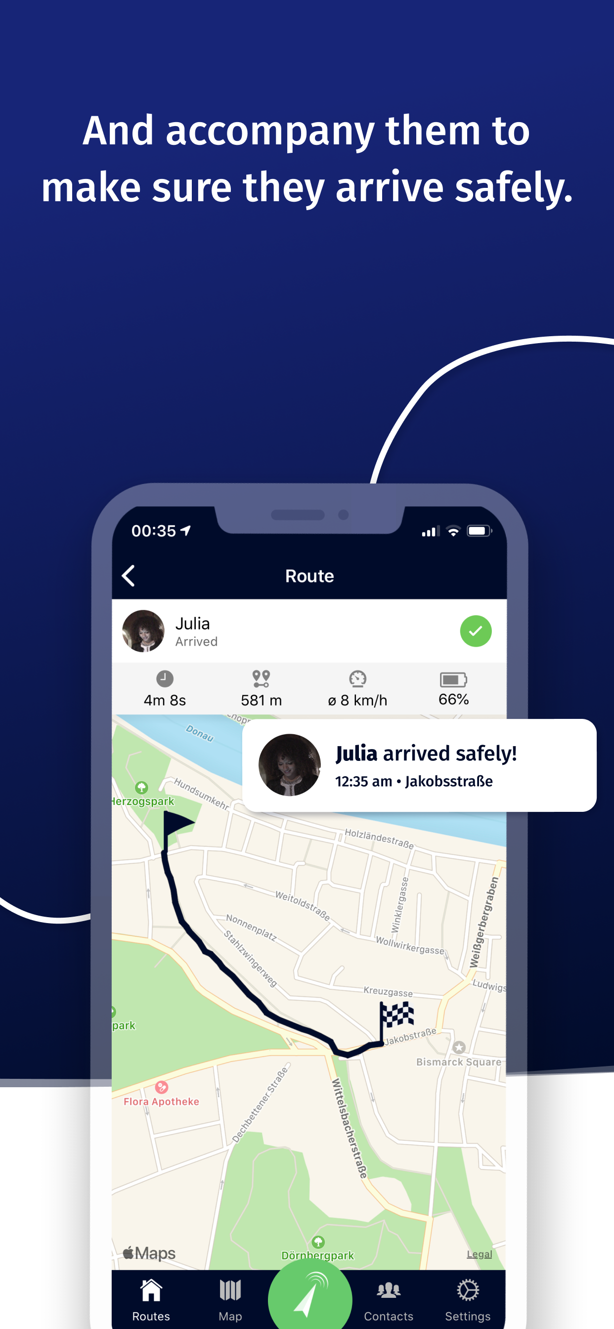 Arrive Safe – Live GPS & SOS