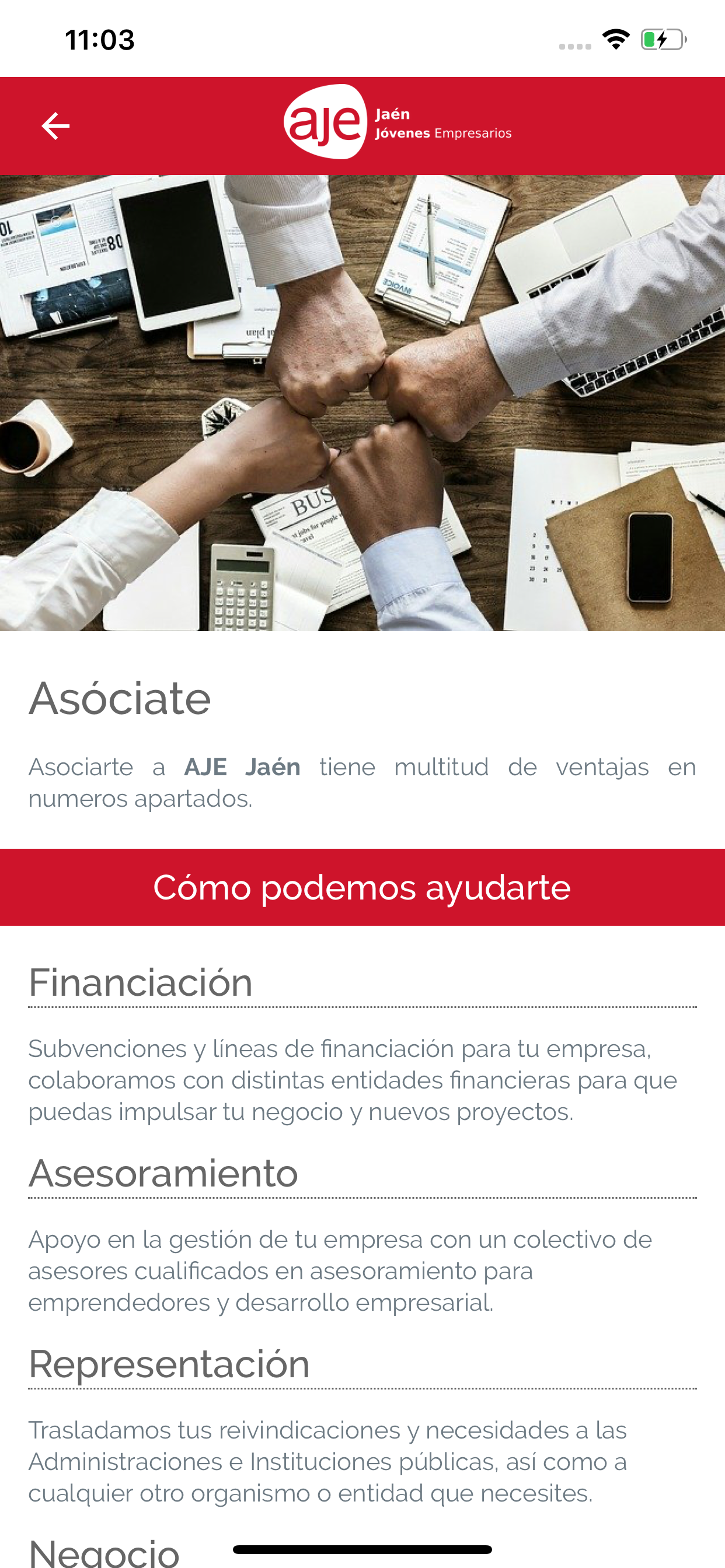 AJE Jaén screenshot 4