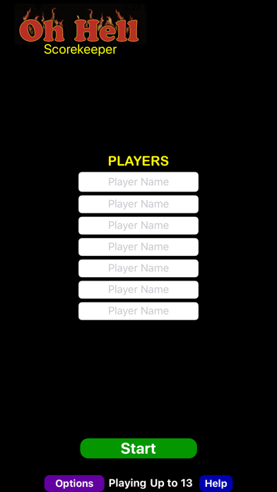 Screenshot #1 pour Oh Hell Scorekeeper