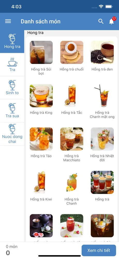 Suno F&B Gọi món