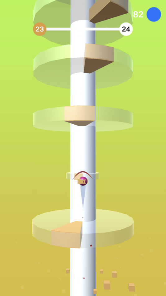 #1. Helix Bounce (iOS) 由: Mohammad Oumari
