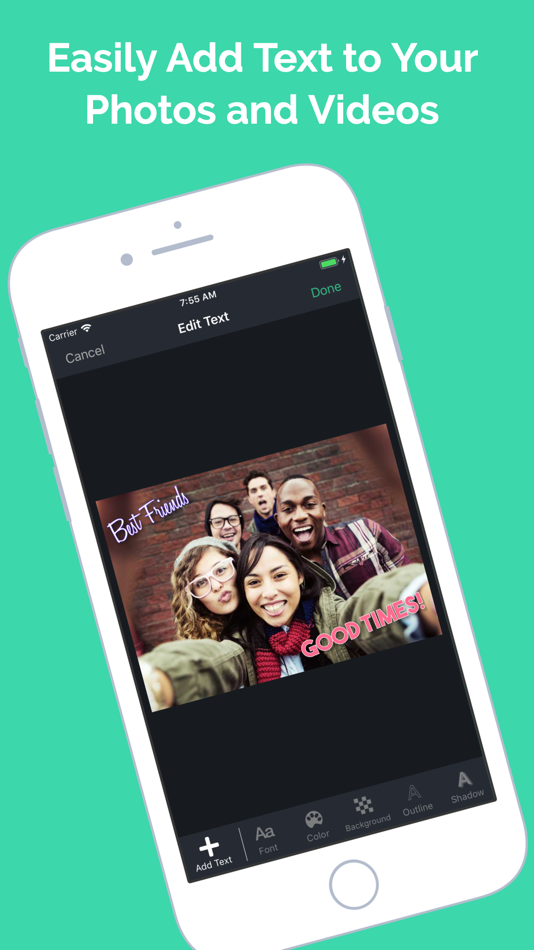 Add Text To Photos And Videos - 2.3 - (iOS)