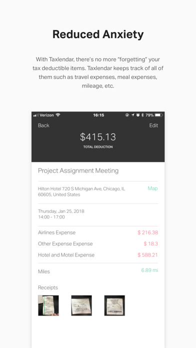 Taxlendar: Tax Deductions&Log Screenshot