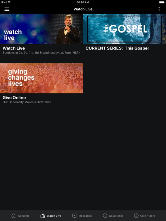 Word of Life Hawaii iPad screenshot 2 - Lifestyle app